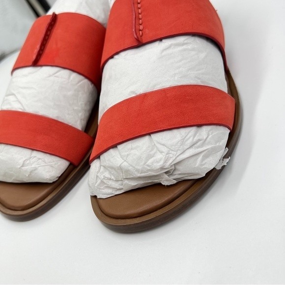 7W 7‎ WIDE Naturalizer Women Fairfax Mango Spice Faux Vegan Leather Flat Sandals - Picture 5 of 13